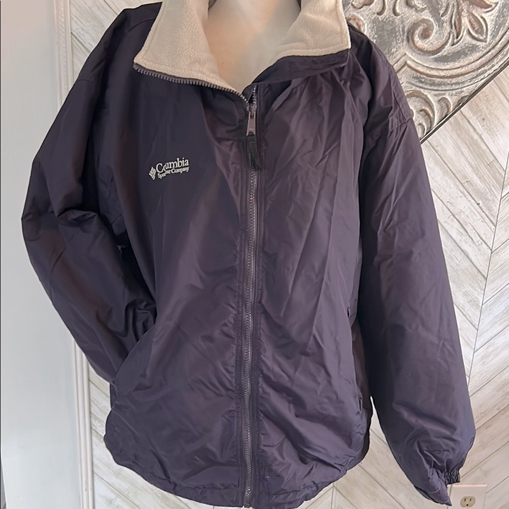 Columbia Women's L Winter Rain Jacket Purple Waterproof